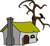 Witch Cottage Clip Art